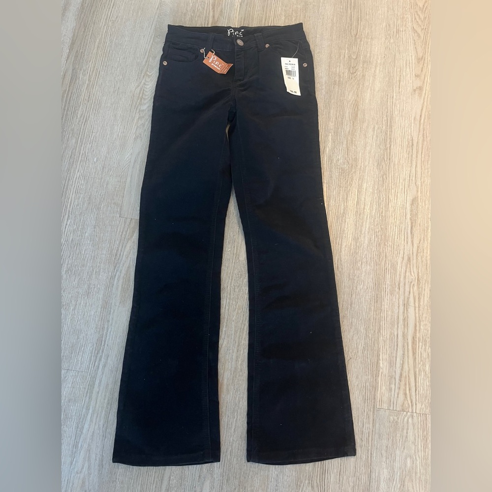 BEAUTIFUL SOFT CORDUROY BLACK PANTS GIRL’s SIZE 14 BRAND NEW